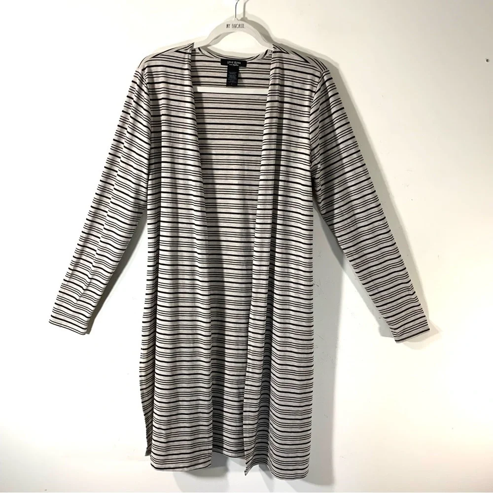 $2/35 Love Ryan Los Angeles Striped Duster Cardigan
